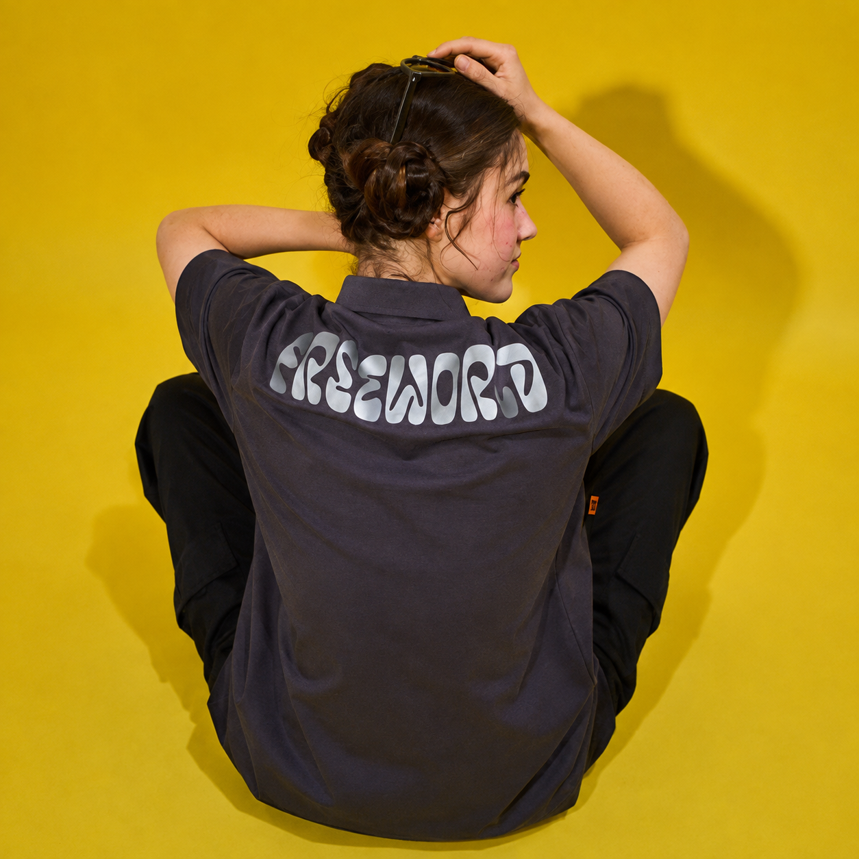 [Freeworld] Silver Logo Polo Shirt image 2