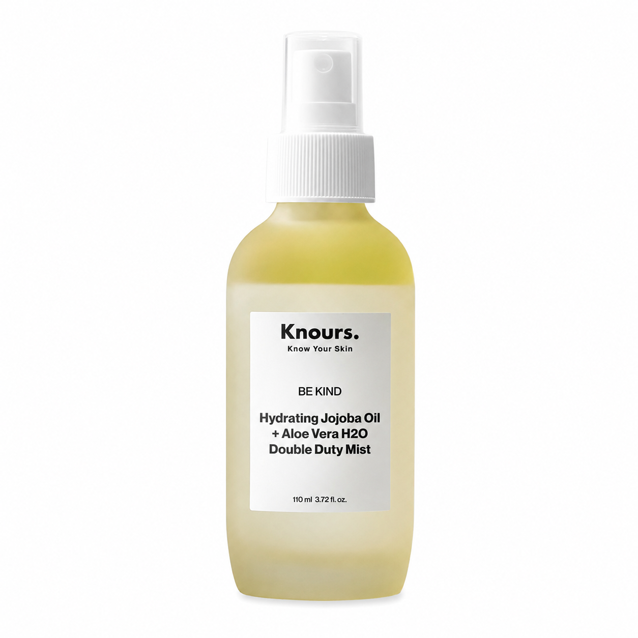 Korean Hydrating Jojoba Oil + Aloe Vera H2O | Knours Be Kind Face Mist Spray | Vegan Squalane | Dry, Sensitive Skin | For Redness |110ml/3.72fl oz