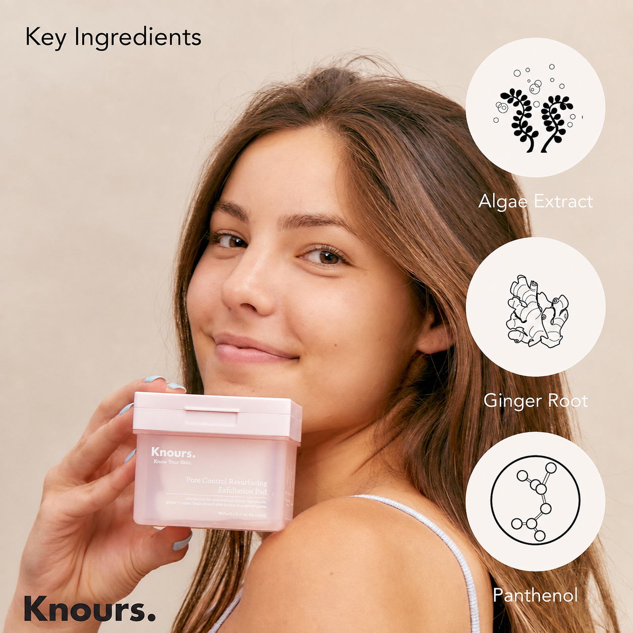Pore Control Exfoliating Korean Toner Pads | LHA for Sensitive Skin | Refine Textured Skin and Blemishes, Control Sebum, Tighten Pores | 90 Count | 175ml/5.9 fl.oz image 2
